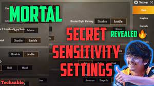 Today In This Post I Am Going To Show You The Mortal Pubg Sensitivity Settings Which Will Help You To Enhance Your Pub Sensitive Secrets Revealed Best Settings