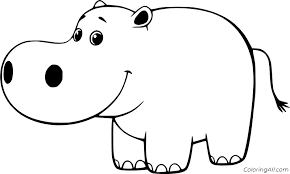 Baby Hippo Coloring Pages Coloringall