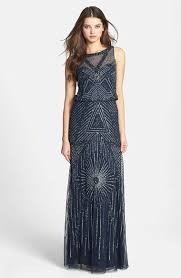 Aidan Mattox Beaded Mesh Blouson Gown Nordstrom Beaded Bridesmaid Dress Ball Dresses Gowns