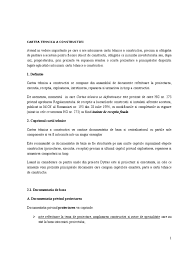 Semnatura 211835221 borderou centralizator cartea tehnica a constructiei model. Cartea Tehnica A Constructiei