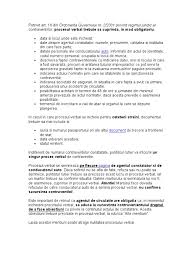 Procesul verbal poate fi atacat și pe motiv de nulitate. Proces Verbal De Contraventie