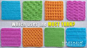 Some patterns will ask to to chain one in read more. What Crochet Stitch Takes The Most Yarn Naztazia