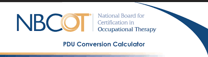 Nbcot Calculator Ceus To Pdus 36 Professional Development