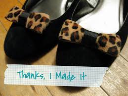 I've been a fan of all things sparkly since i was a little girl. Leopard Bow Shoe Clip Ons How To Make A Shoe Clip Sewing On Cut Out Keep