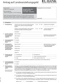 Antrag Auf Landeserziehungsgeld Pdf Kostenfreier Download