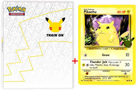 1 doll = 10 meals. Amazon Com Pokemon 25th Anniversary First Partner Collector S Binder For Jumbo Cards Pikachu Jumbo Toys Games