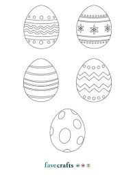 Add these printable easter egg templates to your easter. Printable Easter Eggs Free Download Favecrafts Com