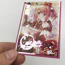 Anime book album only, other accessories demo in the picture is not included! 120pcs Set Anime Tcg Card Sleeves 66x91mm Game Cards Protector Cards Shield Charlotte Card Cover Silver Foil Sleeves For Pkm Mgt Board Games Aliexpress