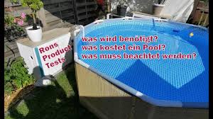 6 budgetfreundliche ideen | pool pool im hang bauen pool selber bauen beton google suche poolselberbauen pool im garten bauen: Pool Im Garten Kosten Und Was Wird Benotigt Intex Und Bestway Ca 250 Einmalig 50 Jahrlich Youtube