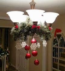 Easy Diy Glamour Christmas Chandelier Ideas For Your Home Decoration Elegant Christm Christmas Decorations Diy Outdoor Holiday Decor Christmas Christmas Diy