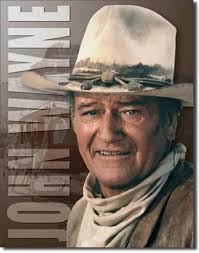 JOHN WAYNE COWBOY Wildwest Metall Plakat Schild EUR 18,95
