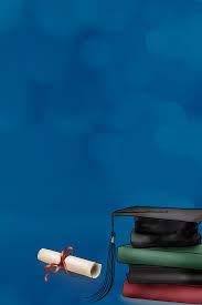 Graduation Season Blue Cartoon Background Material Graduation Season Campus School Background Image For Free Download