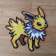 Pokemon Jolteon Perler Bead Sprite Pokemon Perler Beads Pokemon Bead Bead Sprite