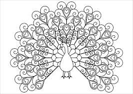 Coloring page little sitting baby peacock. Baby Peacock Coloring Pages Coloringbay