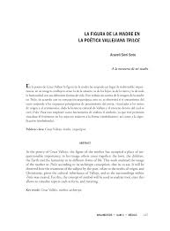 Poesias y poemas, y dedicatorias para el día de la madre. Pdf La Figura De La Madre En La Poetica Vallejiana Trilce