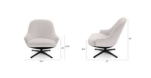 You Spin Me Right Round Our Twirl Chair Puts Streamlined Elegance On A Spinning Base Mid Century Modern Lounge Chairs White Chair Brown Leather Recliner Chair