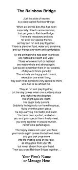 There are meadows and hills for all of our special friends so they can run and play together. Rainbow Bridge Poem Printable Version Black And White Yahoo Search Results Rainbow Bridge Poem Rainbow Bridge Poems