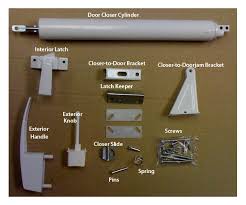 If it's time for a replacement if your old door had a latch, you'll need to remove the latch mechanism as well. White Storm Door Hardware Set For Mobile Home Manufactured Housing