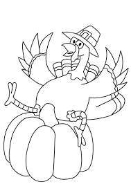 Pilgrim boy and girl carrying pumpkin and corns thanksgiving. Turkey Coloring Pages 105 Free Printable Coloring Pages