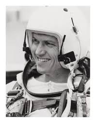 GEMINI 7] VINTAGE SILVER GELATIN PRINT OF FRANK BORMAN, CA DECEMBER 1965.