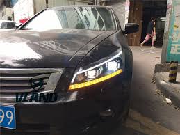 Vland Factory For Car Head Lamp For Accord Led Headlight 2008 2009 2010 2011 2012 2013 With Led Drl And Moving Signal Head Car Head Honda Accord Led Headlights