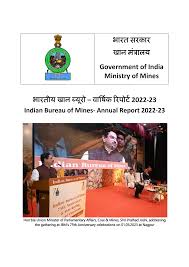 भारतीय खान भारत सरकार खान मं ालय Government of India Ministry of Mines ख