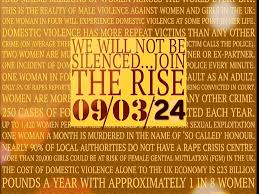 and still we rise... Calling all women and Girls Together we can end mens  violence in all its forms against us! Join the All Womens March in our 18th  year...lead By Black/