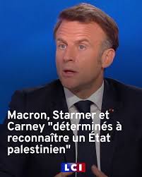 Macron, Starmer et Carney "déterminés à reconnaître un État palestinien"