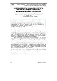 Componentă importantă a procesului de management al riscurilor este managementul activelor şi pasivelor băncii, scopul principal al căruia este asigurarea • limitarea concentrător de risc de credit prin stabilirea unui plafon maxim al datoriei unui debitor sau grup de debitori ce acńionează în comun Pdf Model De Management Al Riscurilor Din Perspectiva ImplementÄƒrii Standardului Iso 9001 2015 In Cadrul Companiilor De Servicii Financiare