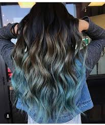 This Is Bad A Blue Ombre Hair Hair Color Blue Dark Blue Hair