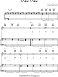 Dormi dormi è un brano scritto e interpretato dal grande vasco rossi contenuto nell'album cosa succede in città pubblicato nel 1985. Andrea Bocelli Dormi Dormi Sheet Music In G Major Download Print Sku Mn0195175