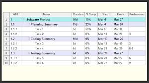 Wbs Schedule Pro