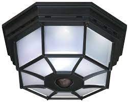 When the motion sensor senses motion it sends a high signal to microcontroller. Outdoor 360 Degree 4 Light Black Motion Activated Octagonal Ceiling Light Heathzenith Classic Outdoor Ceiling Lights Ceiling Lights Motion Sensor Lights