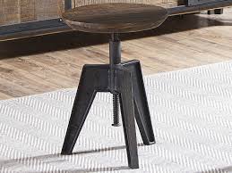 Trent austin design thibeault swivel solid wood adjustable height. World Interiors Dakota Weathered Teak Black Rubbed Side Adjustable Swivel Counter Height Stool Witzwcrsl15bstf