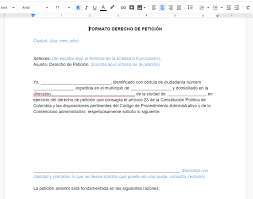 «toda persona tiene derecho a presentar peticiones respetuosas a las autoridades por motivos de interés general o particular y a obtener pronta resolución. Derecho De Peticion Que Es Y Como Se Presenta Formato Word 2021