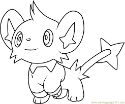 This coloring sheet from coloring.ws dltk shows those few rare glimpses of the cute and friendly clefairy not being befriended. Shinx Pokemon Coloring Page For Kids Free Pokemon Printable Coloring Pages Online For Kids Coloringpages101 Com Coloring Pages For Kids