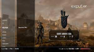 Skyrim ebony arrow id