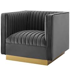 America Luxury Chairs Modern Contemporary Living Tufted Armchair Accent Chair Velvet Fabric Metal Steel Grey G Luxury Chairs Tufted Arm Chair Modern Chairs
