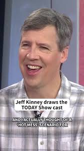 Jeff Kinney, author of the 'Diary of a Wimpy Kid' series, surprises the  members of the #TODAYShow with their very own illustration.