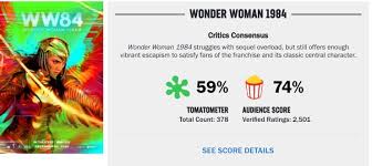 But for as useful as the tomatometer can be, it isn't infallible. Wonder Woman 1984 Falls To Rotten On Rotten Tomatoes Linkicks