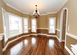 There is something very attractive about that effect to me. Appealing Dining Room Colors Chair Rail Paint Ideas House N Decor