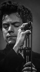 Aesthetic Harry Styles Black And White Poster Image About Tumblr In Updates One Direction By Karol Harry Styles Poster Harry Styles Wallpaper Harry Styles Photos