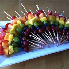 Gift Ideas For An 18 Year Old Pinterest Addict Rainbow Fruit Skewers Rainbow Fruit Kabobs Food