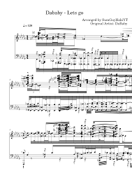Последние твиты от dababy lets go (@dababyirony). Dababy Lets Go Sheet Music For Piano Solo Download And Print In Pdf Or Midi Free Sheet Music Musescore Com