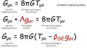 Einstein S Equations Of General Relativity Gmn On The Left Side Of The Equation Is The Quantity Known As Einstein S Tensor Einstein Dark Energy Quantum World
