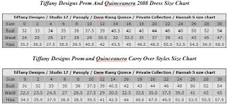 promgirl size chart sizing