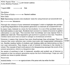 Format the letter to make it presentable. Letter Writing For Class 10 Cbse Format Topics Samples