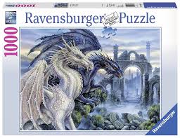 Ravensburger 500 piece jigsaw puzzle: Ravensburger Jigsaw Puzzle Mystical Dragon 1000 Piece
