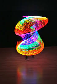Rave Ready Neon Toys Rechargeable Double Rainbow Led Hula Hoop