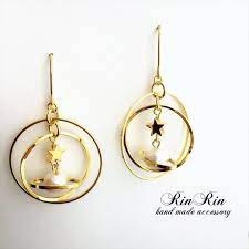 惑星シリーズ プラネットリング ピアス イヤリング メタル製ジュエリー ビーズアクセサリー アクセサリー
